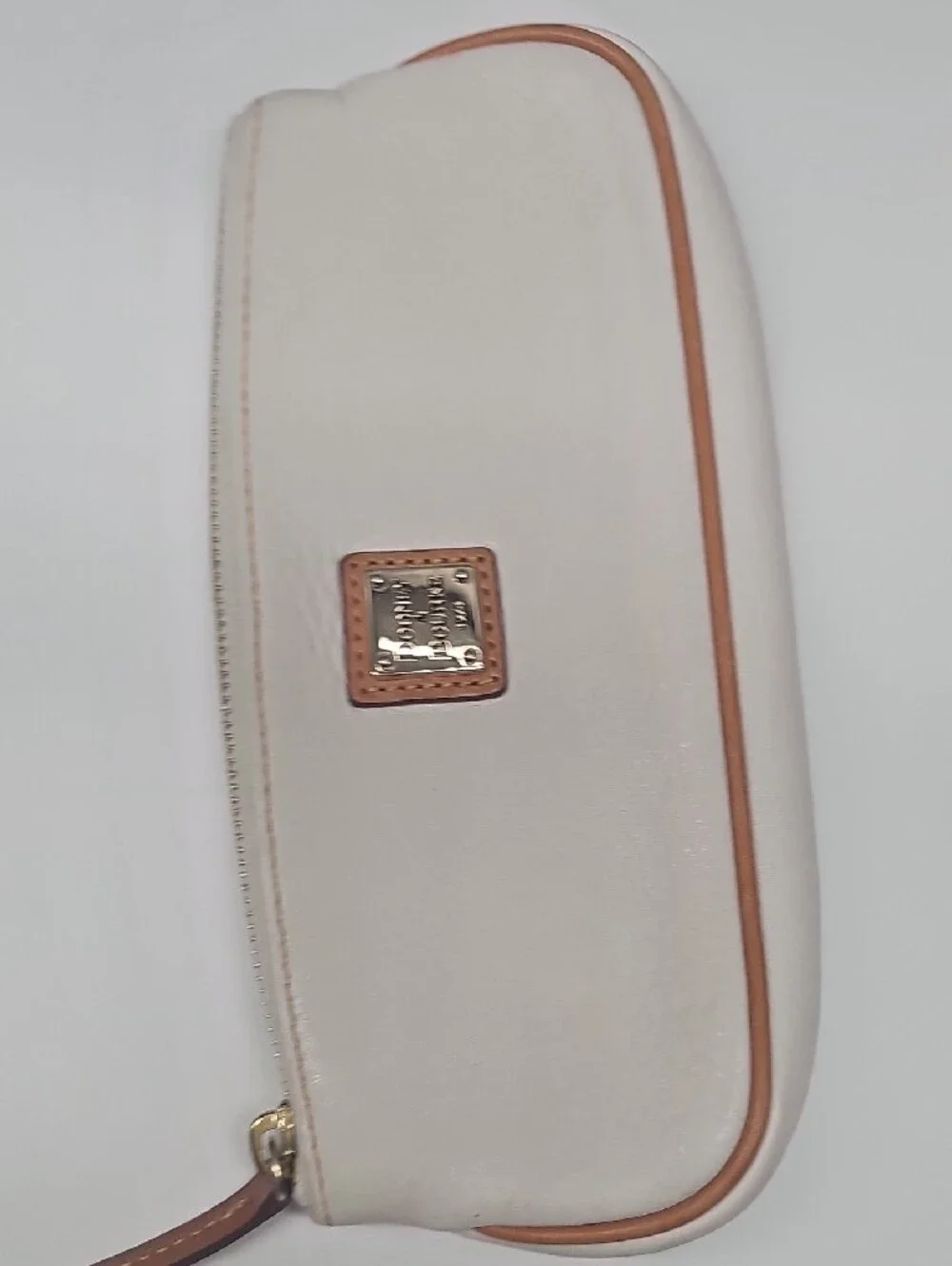 Dooney & Bourke Cream Leather Pouch